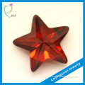 Hot sale fashion garmet red star shape price rough synthetic cubic zirconia